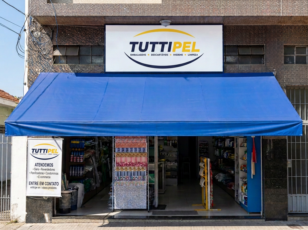 Fachada da loja Tuttipel na Rua Dr. César, Santana - São Paulo